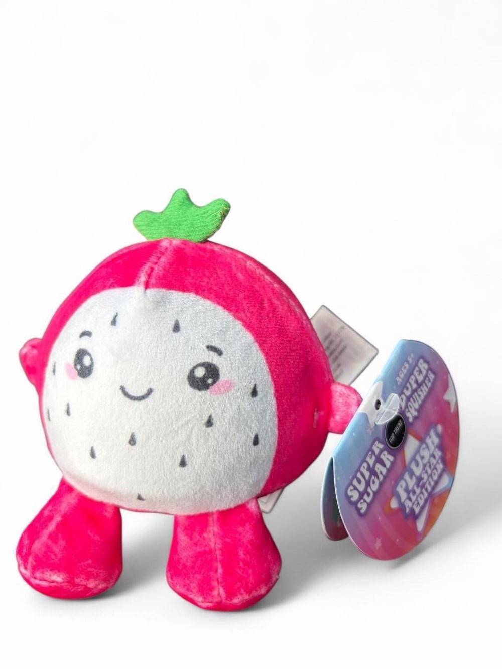 Top Trenz Super Duper Sugar Squishers- Plush Dragon Fruit Squishy Toy